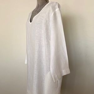 FLAX white linen dress or tunic
